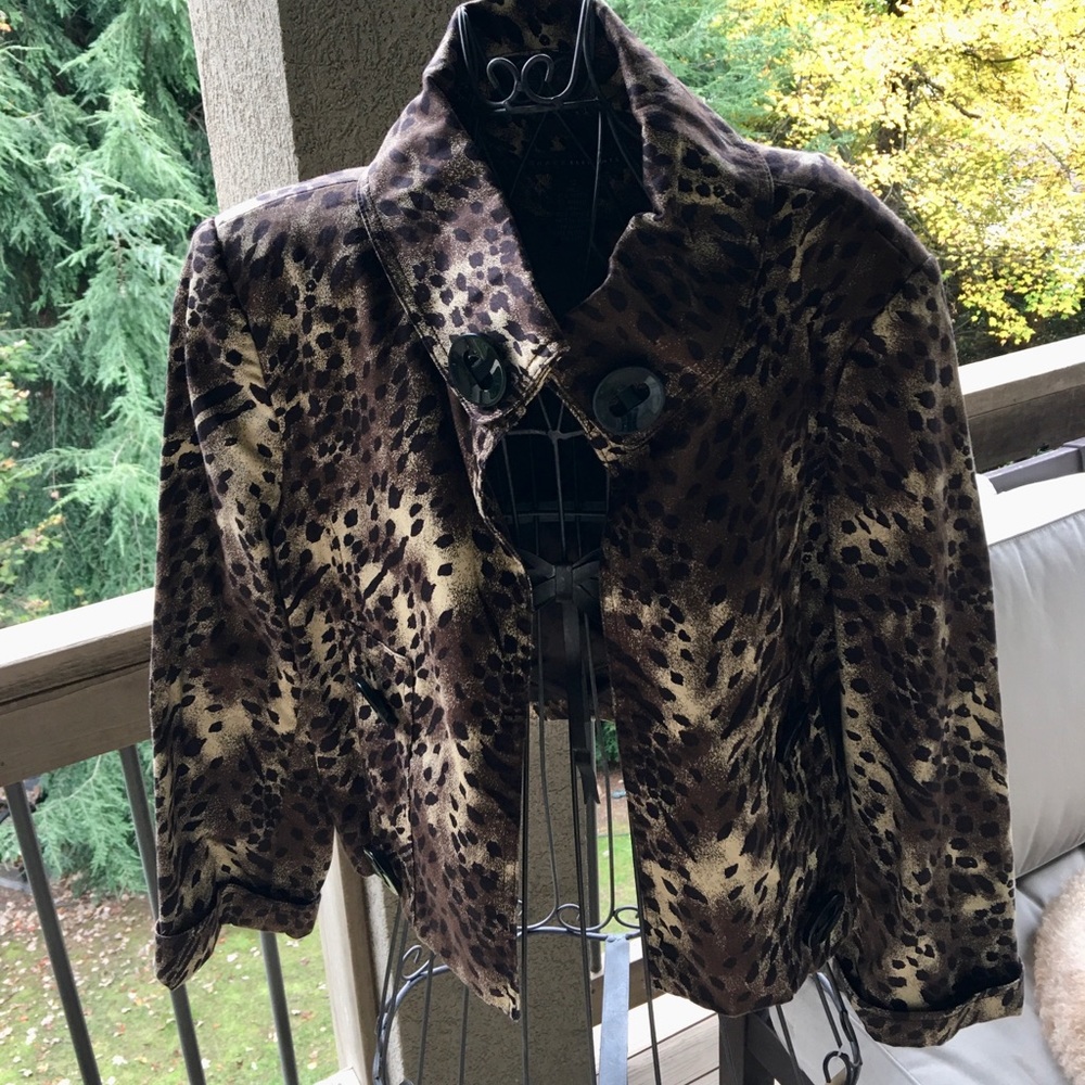 Grace Elements Jacket, Animal Print Jacket - image 4